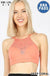 High neck lace cutout bralette with bra pads Zenana