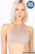 High neck lace cutout bralette 