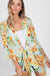Flower chiffon open front kimono LECCE