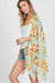 Flower chiffon open front kimono LECCE