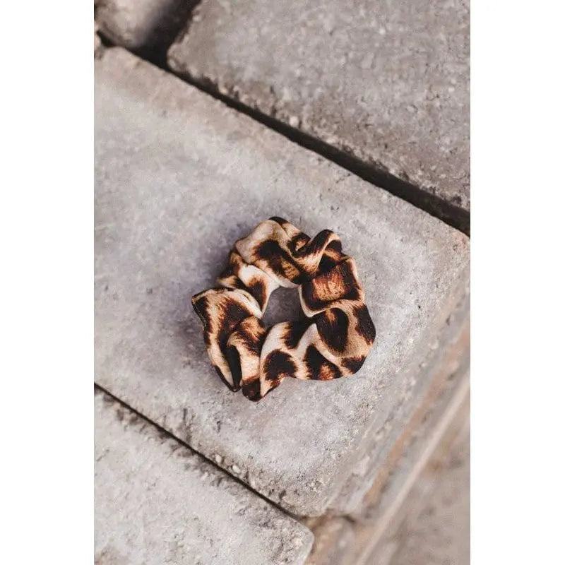 Leopard Print Scrunchie