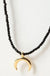 Half Moon Charm Glass Beads Short Necklace LECCE