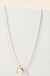 Half Moon Charm Glass Beads Short Necklace LECCE
