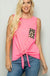 Solid top with animal print LECCE