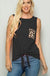 Solid top with animal print LECCE