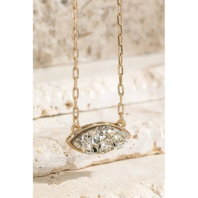 Oval filigree charm short necklace LECCE Boutique
