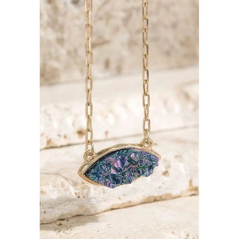 Oval filigree charm short necklace LECCE Boutique