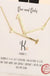 One and only initial gold dip short necklace LECCE