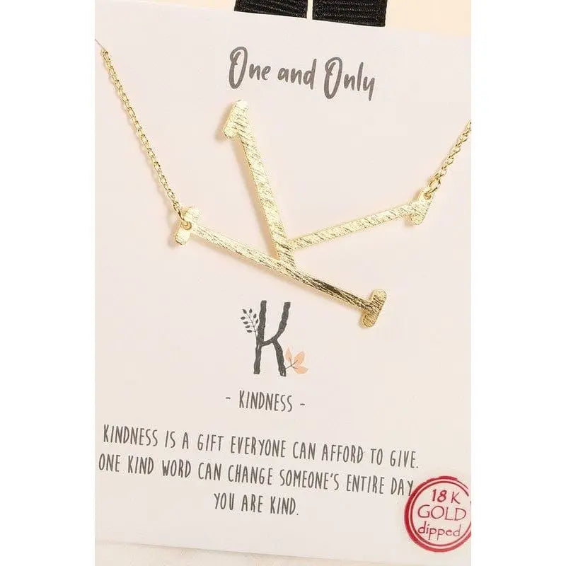 One and only initial gold dip short necklace LECCE