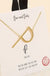 One and only initial gold dip short necklace LECCE