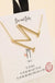 One and only initial gold dip short necklace LECCE