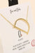 One and only initial gold dip short necklace LECCE