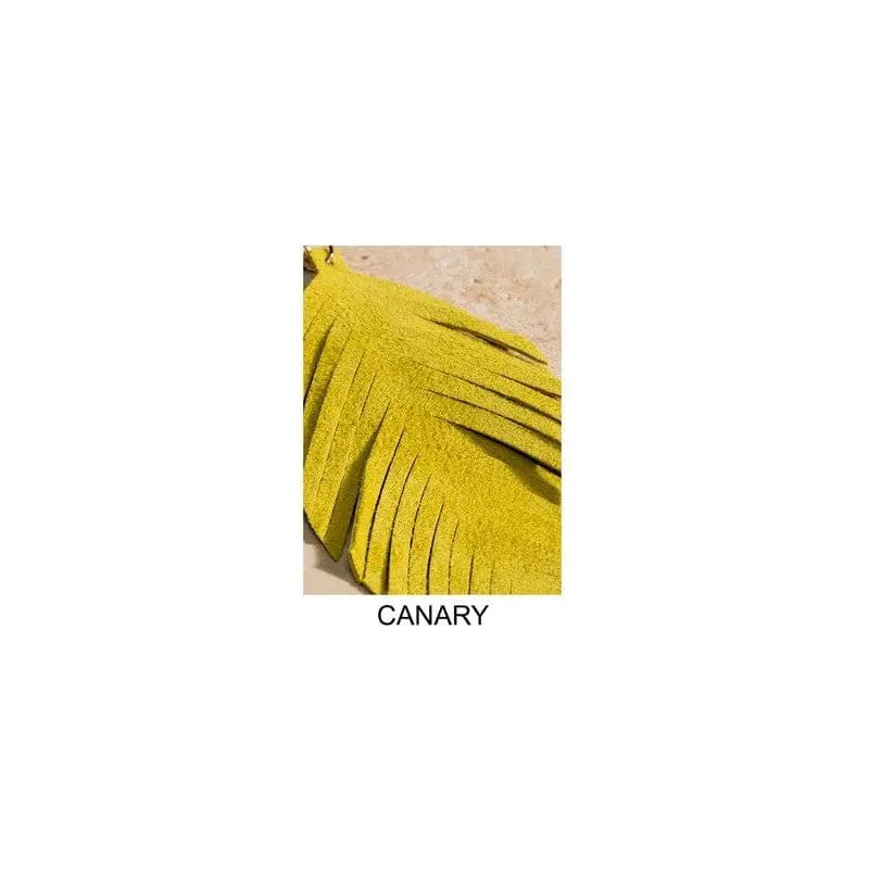 Genuine Leather Leaf Earrings