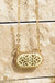Oval filigree charm short necklace LECCE Boutique