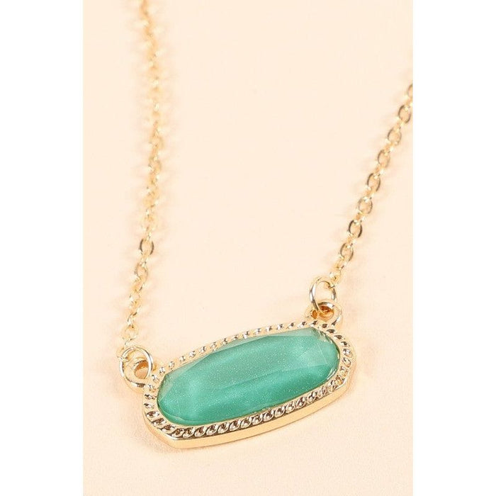 Gemstone Chain Short Necklace