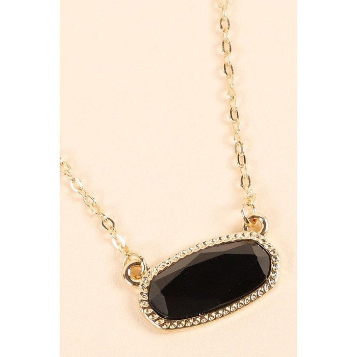 Gemstone Chain Short Necklace