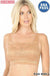Seamless bra top with front lace cover LECCE