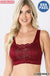 Seamless bra top with front lace cover LECCE