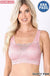 Seamless bra top with front lace cover LECCE