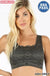 Seamless bra top with front lace cover LECCE