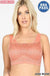 Seamless bra top with front lace cover LECCE