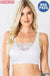 Seamless bra top with front lace cover LECCE