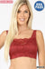Seamless bra top with front lace cover LECCE