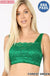 Seamless bra top with front lace cover LECCE