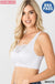 Seamless bra top with front lace cover LECCE