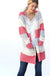MULTI COLOR STRIPED POPCORN CARDIGAN LECCE