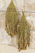 Seed Bead Tassel Earrings