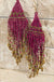 Seed Bead Tassel Earrings