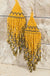 Seed Bead Tassel Earrings