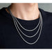 10k White gold rope - LECCE