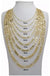 10k yellow gold hollow figaro chain LECCE