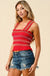 Multi color tank top
