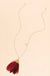 Feather Metal Pendant Long Necklace
