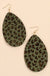 Animal Print Tear Drop Earrings LECCE