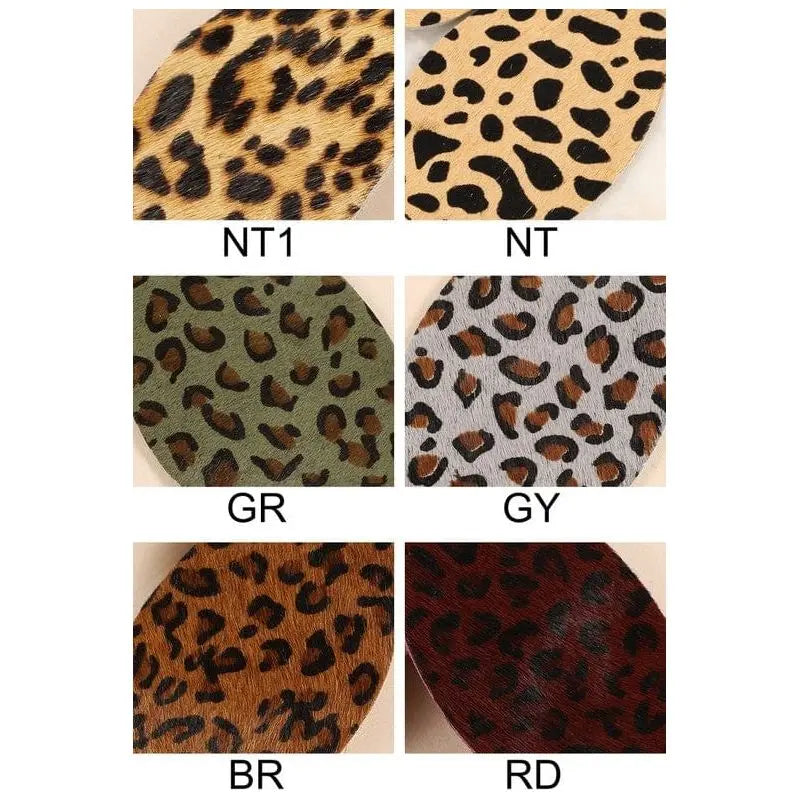 Animal Print Tear Drop Earrings LECCE