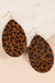 Animal Print Tear Drop Earrings LECCE