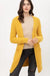Popcorn Eyelash Open Front Long Line Cardigan Love tree