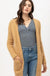Popcorn Eyelash Open Front Long Line Cardigan Love tree