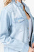 Distressed Denim Shirts Jacket American Bazi