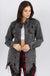 Distressed black shirt style jacket American Bazi