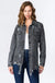 Distressed black shirt style jacket American Bazi