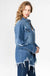 Distressed Denim Shirts Jacket American Bazi