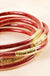 Glitter Jelly Tube Stack Satin Bow Bracelet LECCE