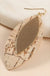 Leaf Shape Cork Metal Dangling Earrings