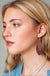 Leaf Shape Cork Metal Dangling Earrings