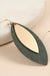 Leaf Shape Cork Metal Dangling Earrings
